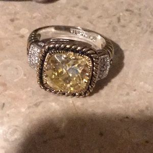 Lia Sophia topaz cocktail ring